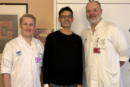 v.l.n.r.: Jakob Eichelter, Patient H.M., Georg Györi